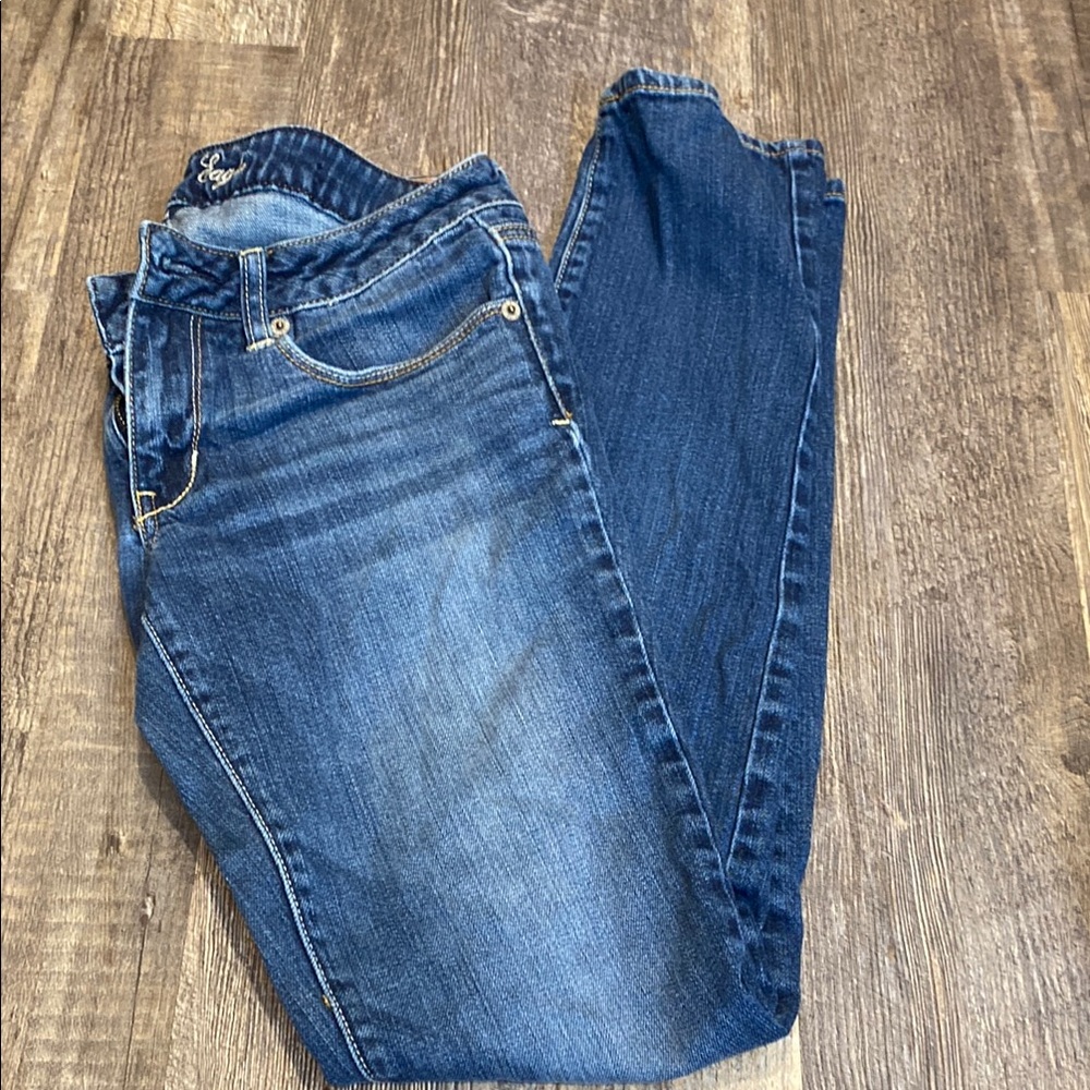 American Eagle Outfitters Dark Blue Skinny Jeans